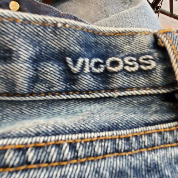 VIGOSS Royce 70's Stovepipe Crop Medium wash Denim Size 14 New with tags - Picture 8 of 14